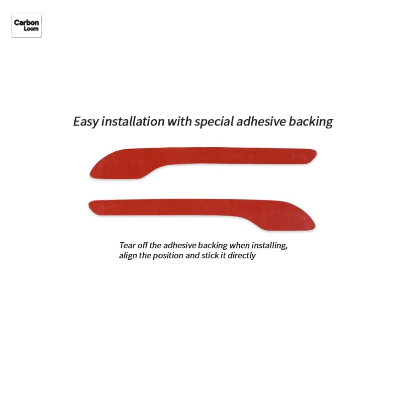 Real Carbon Fiber Door Handle Cover for Tesla Model 3/Y Y:2021-2025