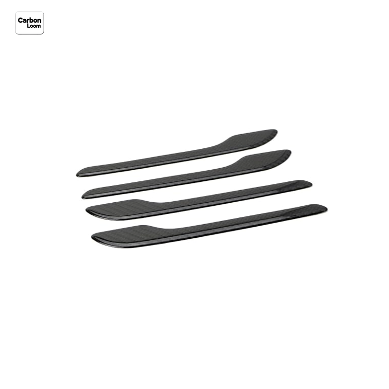 Real Carbon Fiber Door Handle Cover for Tesla Model 3/Y Y:2021-2025