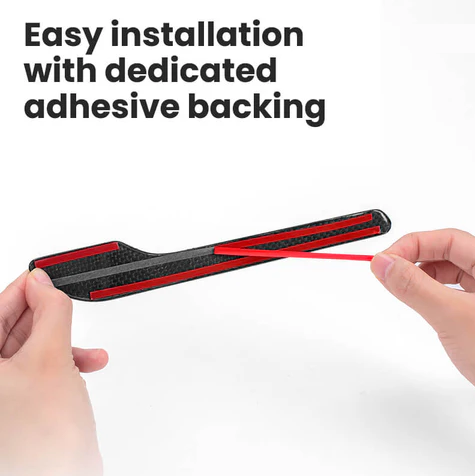 Real Carbon Fiber Door Handle Cover for Tesla Model 3/Y Y:2021-2025