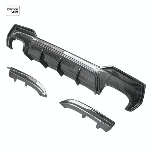 BMW 4 Series Coupe G22 Carbon Fiber Rear Diffuser Y:2020-2025