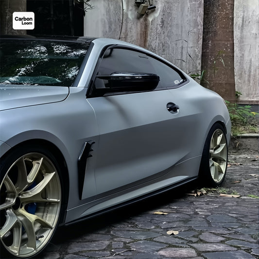 BMW 4 Series Coupe G22 Carbon Fiber Side Skirts Y:2020-2025