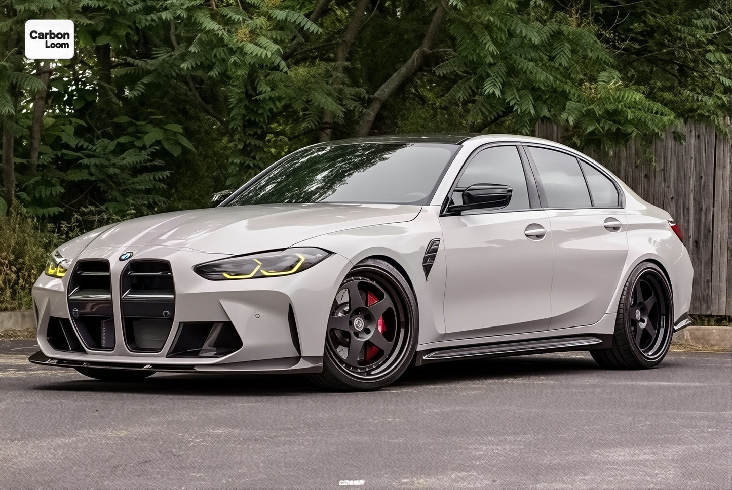 BMW M3 G80 Carbon Fiber Side Skirts Y:2020-2025