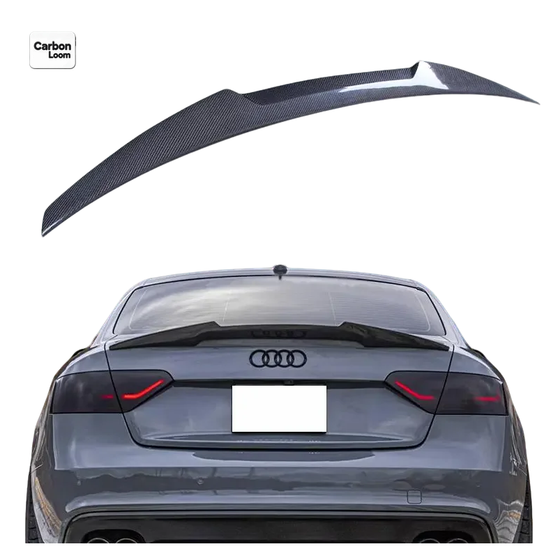 Audi A5 B8/8.5 4-Door Carbon Fiber Trunk Lip V2 (Y: 2009-2017)