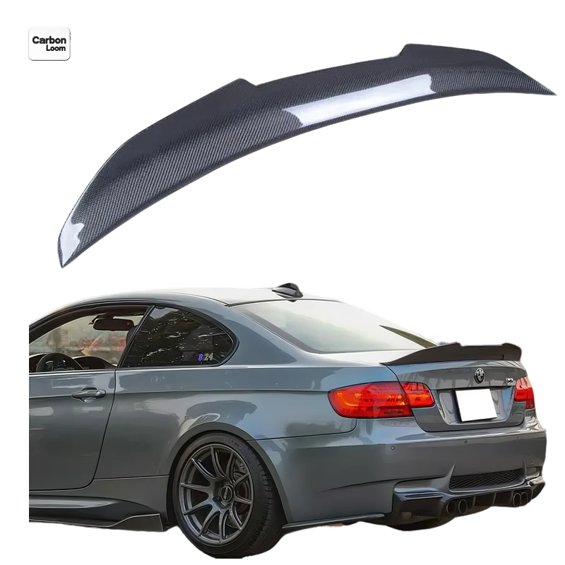 BMW 2 Doors Coupe E92 / M3 E92 Carbon Fiber Trunk Lip Y: 2007-2013