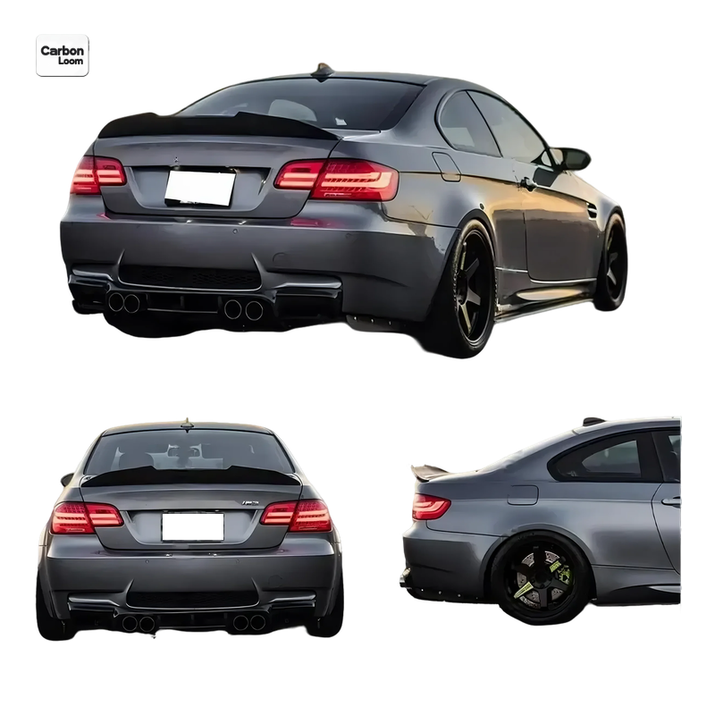 BMW 2 Doors Coupe E92 / M3 E92 Carbon Fiber Trunk Lip Y: 2007-2013