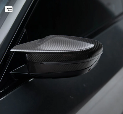 BMW 330i G20 Carbon Fiber Rearview Side Wing Mirror Cover Caps Y:2021-2025