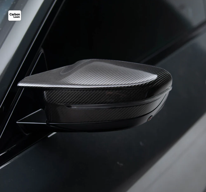 BMW M340i G20 Carbon Fiber Rearview Side Wing Mirror Cover Caps Y:2021-2025