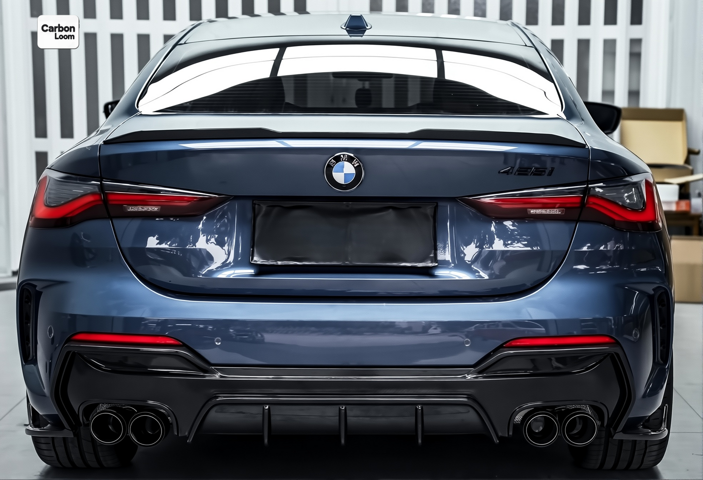 BMW 4 Series Coupe G22 Carbon Fiber Rear Diffuser Y:2020-2025
