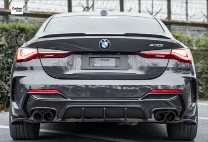 BMW 4 Series Coupe G22 Carbon Fiber Rear Diffuser Y:2020-2025