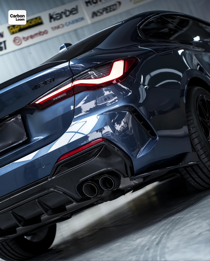 BMW 4 Series Coupe G22 Carbon Fiber Rear Diffuser Y:2020-2025