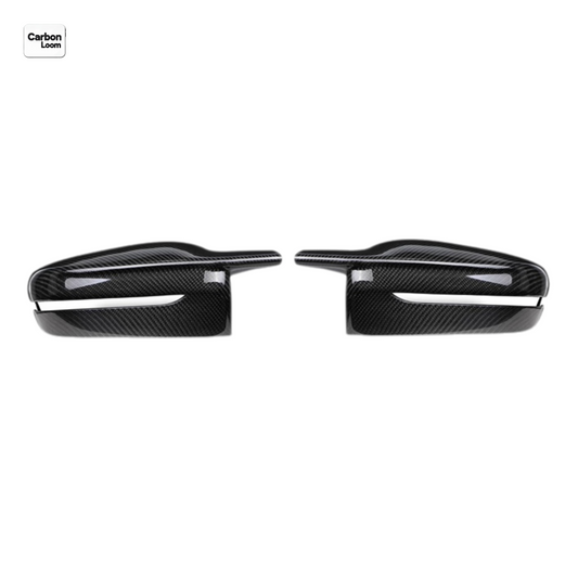 BMW 4 Series Coupe G22 Carbon Fiber Rearview Side Wing Mirror Cover Caps Y:2020-2025
