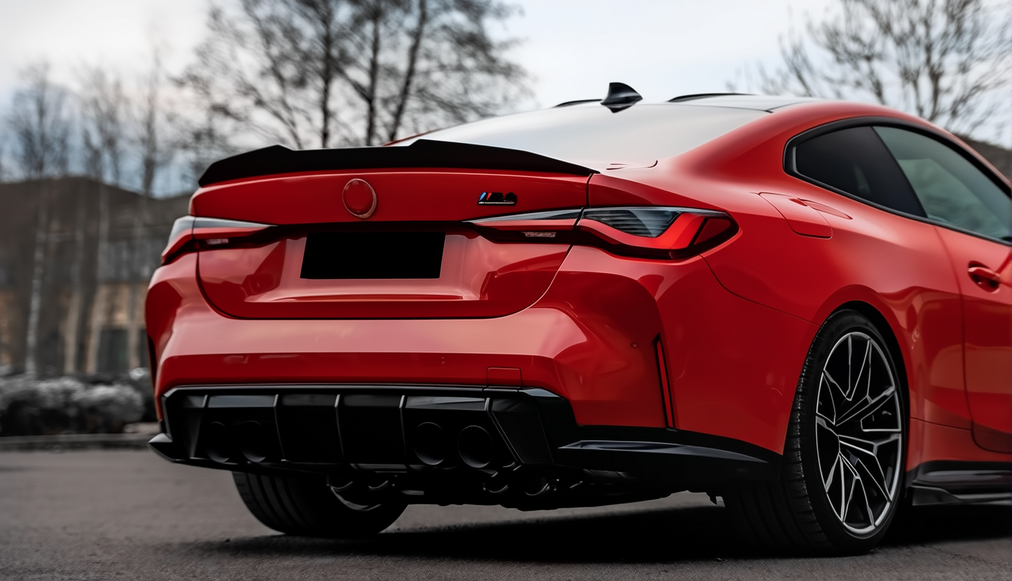 BMW 4 Series Coupe G22 Carbon Fiber Trunk Lip Y:2020-2025