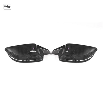 BMW 2 Series G42 Carbon Fiber Rearview Side Wing Mirror Cover Caps Y:2021-2025