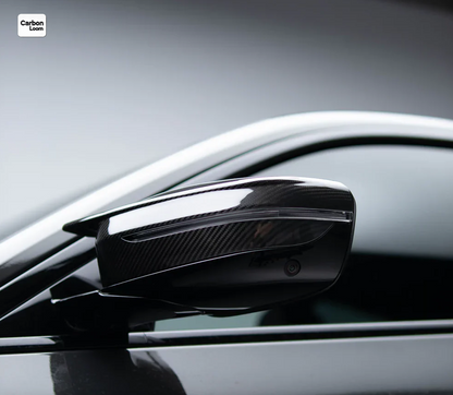 BMW 2 Series G42 Carbon Fiber Rearview Side Wing Mirror Cover Caps Y:2021-2025