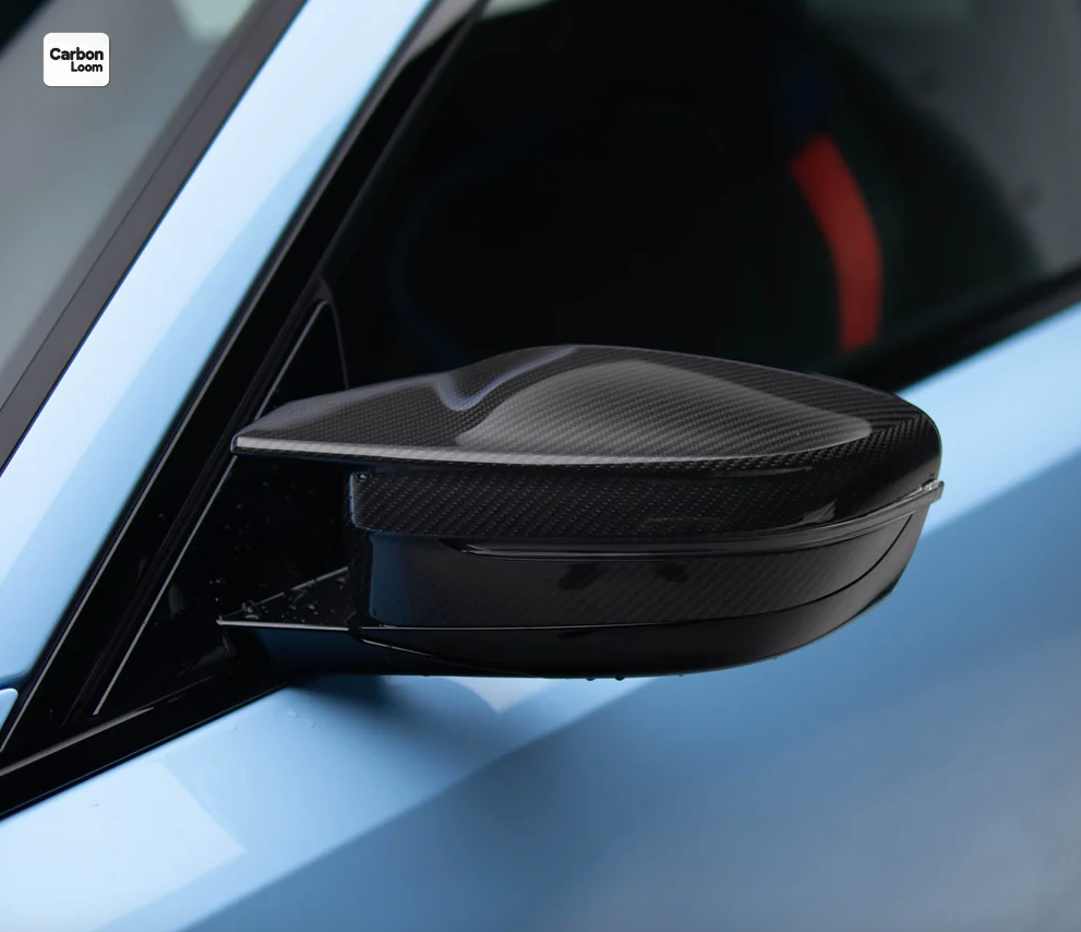 BMW 2 Series G42 Carbon Fiber Rearview Side Wing Mirror Cover Caps Y:2021-2025