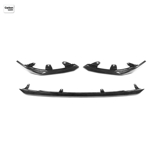 after market carbon fiber front lip for BMW 2 series G42, front view