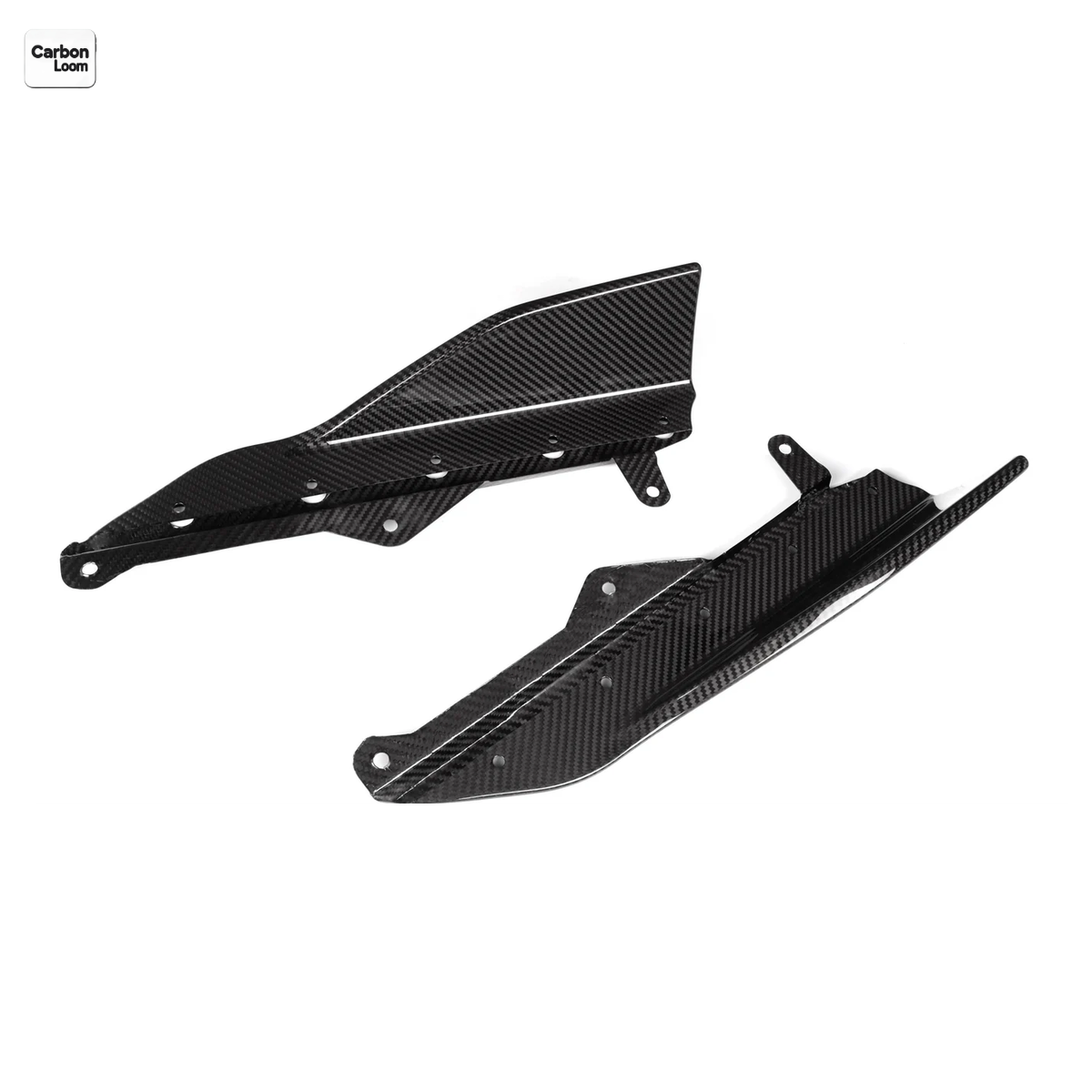 after market carbon fiber side skirts, M performance style for BMW 2 series G42, detail