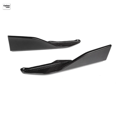 after market carbon fiber side skirts, M performance style for BMW 2 series G42, front