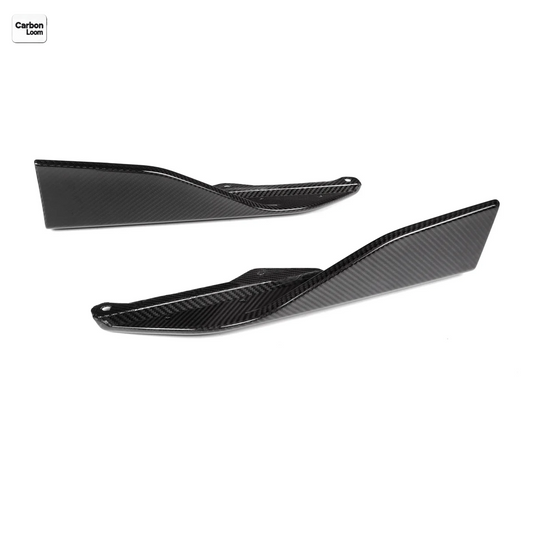 after market carbon fiber side skirts, M performance style for BMW 2 series G42, front