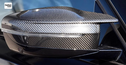 BMW M3 G80 Carbon Fiber Rearview Side Wing Mirror Cover Caps Y:2020-2025