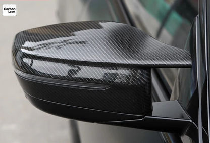 BMW M3 G80 Carbon Fiber Rearview Side Wing Mirror Cover Caps Y:2020-2025