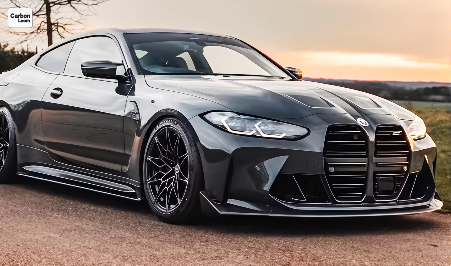 BMW M4 G82 Carbon Fiber Side Skirts Y: 2020-2025