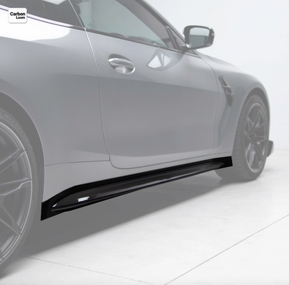 BMW M4 G82 Carbon Fiber Side Skirts Y: 2020-2025