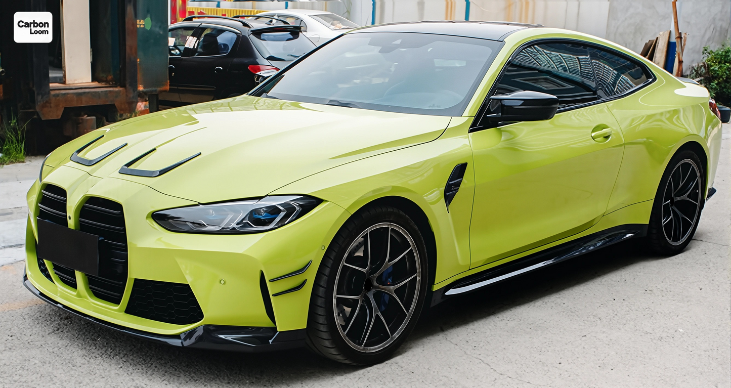 BMW M4 G82 Carbon Fiber Rearview Side Wing Mirror Cover Caps Y:2020-2025