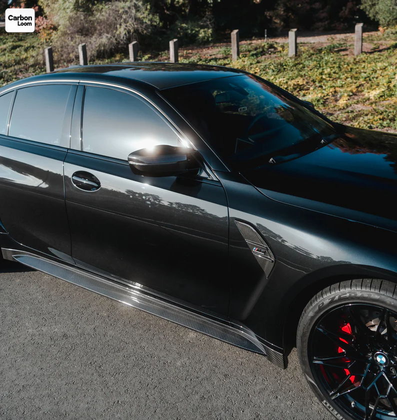 BMW M3 G80 Carbon Fiber Side Skirts Y:2020-2025