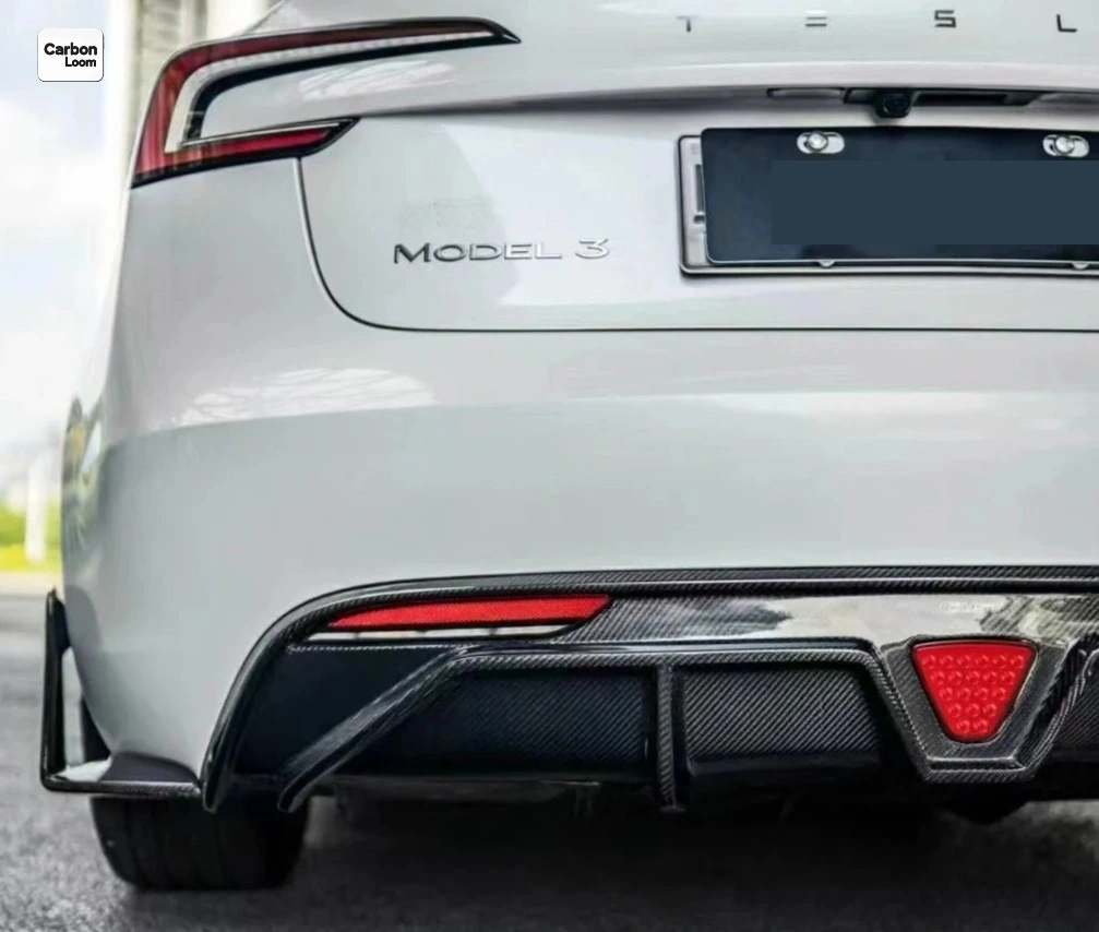 Tesla New Model 3 Carbon Fiber Rear Diffuser Y:2024-2025