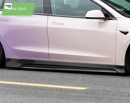Tesla New Model 3 Carbon Fiber Side Skirts Y:2024-2025