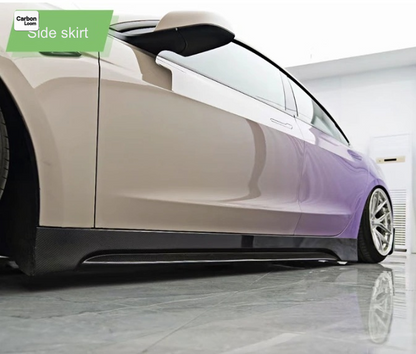 Tesla New Model 3 Carbon Fiber Side Skirts Y:2024-2025