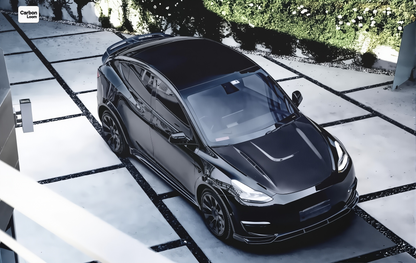 Tesla Model Y Carbon Fiber Front Lip Y:2018-2024