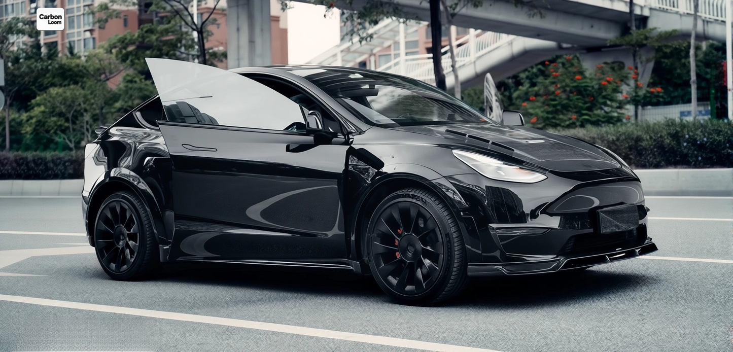 Tesla Model Y Carbon Fiber Front Lip Y:2018-2024