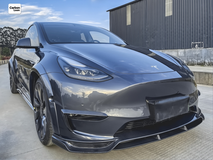 Tesla Model Y Carbon Fiber Front Lip Y:2018-2024