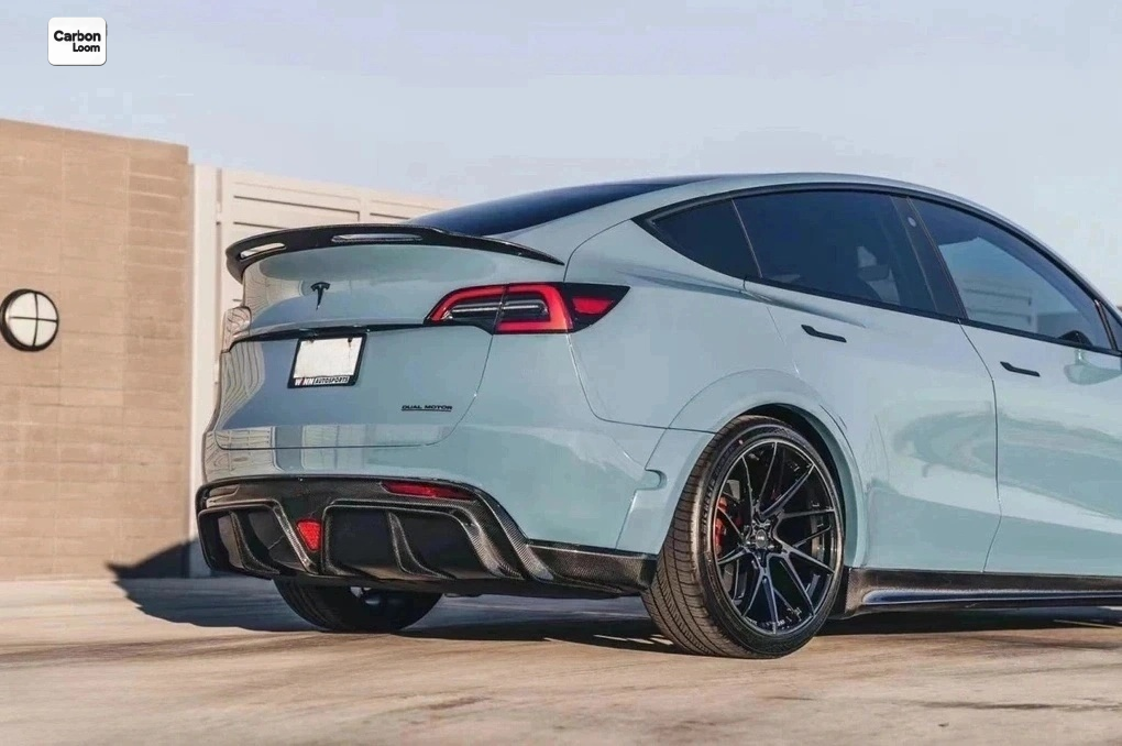 Tesla Model Y Carbon Fiber Rear Diffuser Y:2018-2024
