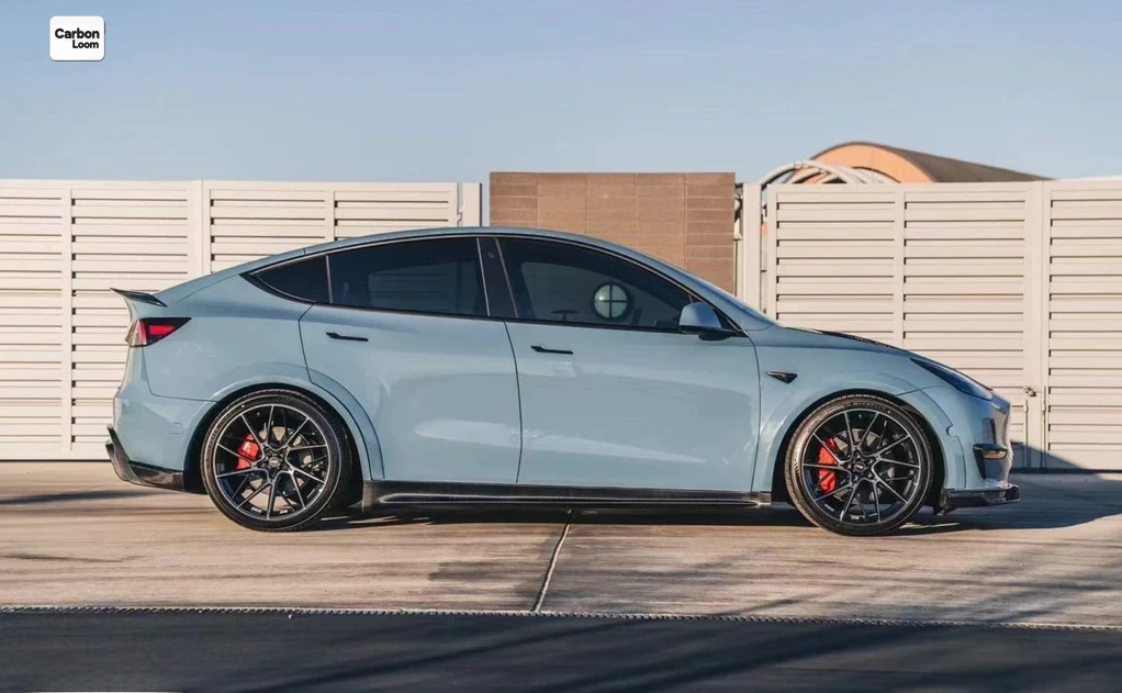 Tesla Model Y Carbon Fiber Side Skirts Y:2018-2024