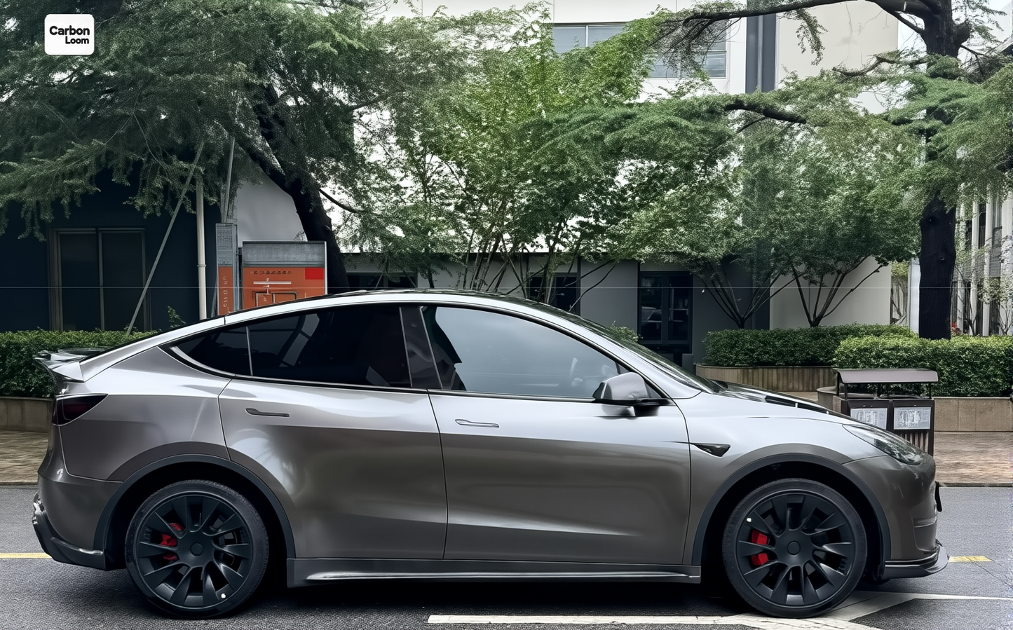 Tesla Model Y Carbon Fiber Side Skirts Y:2018-2024
