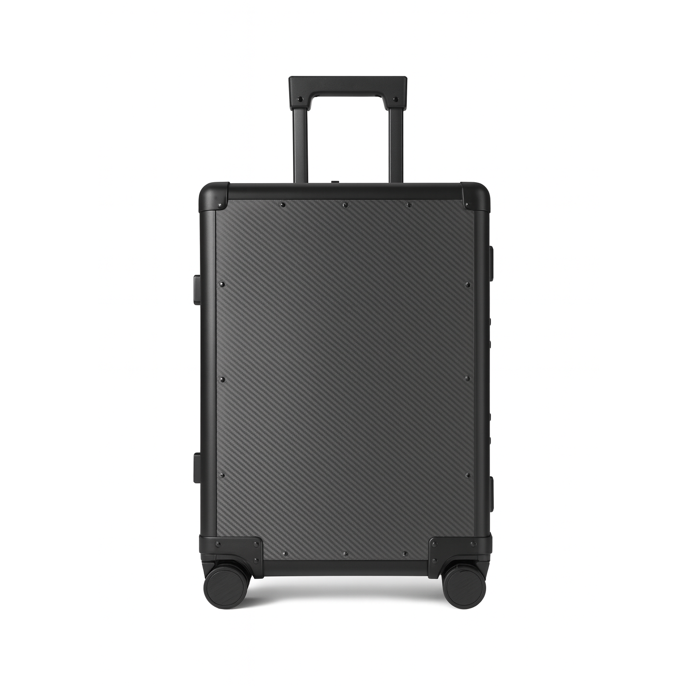 Real carbon fiber carry-on luggage with TSA locks and spinner wheels