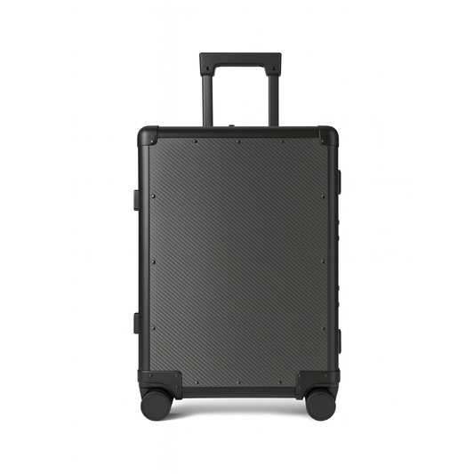 Real carbon fiber carry-on luggage with TSA locks and spinner wheels