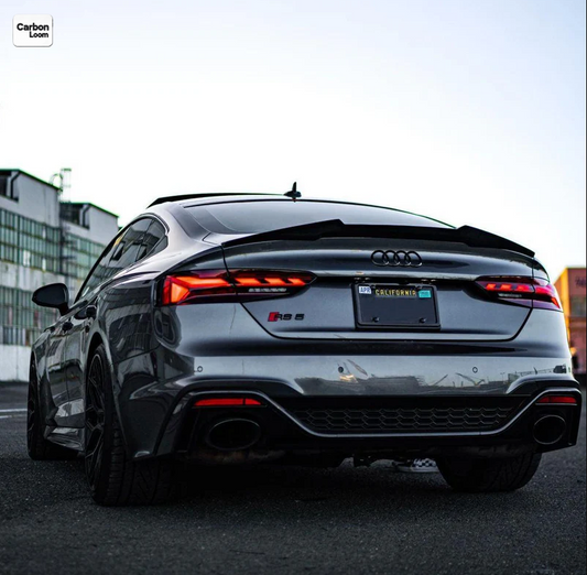 Audi A5 B8/8.5 4-Door Carbon Fiber Trunk Lip V2 (Y: 2009-2017)