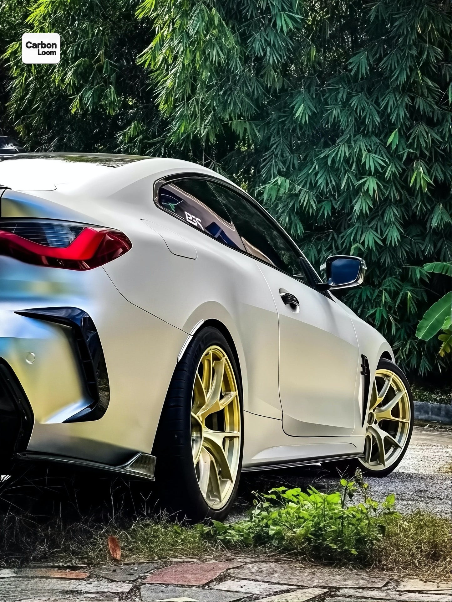 BMW 4 Series Coupe G22 Carbon Fiber Side Skirts Y:2020-2025