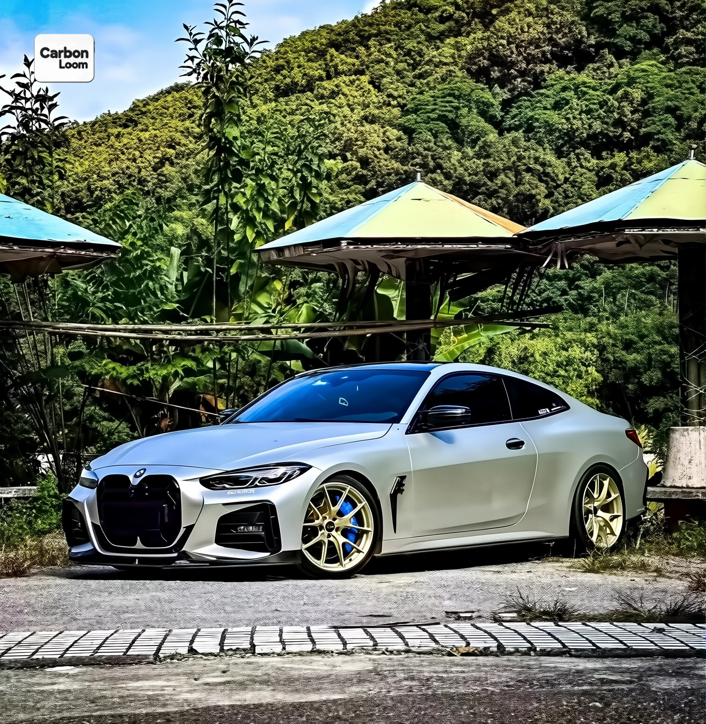 BMW 4 Series Coupe G22 Carbon Fiber Side Skirts Y:2020-2025