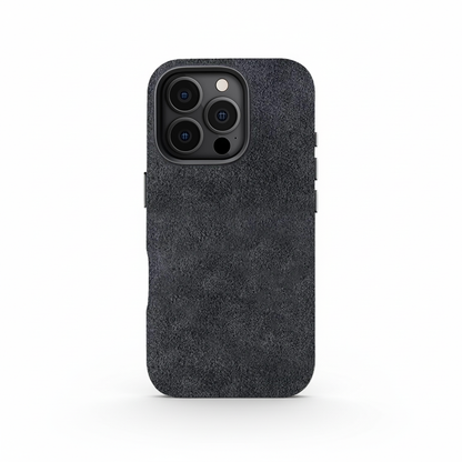 Grey Alcantara Case For iPhone 16 Pro