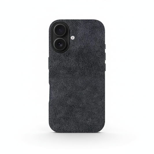 Grey Alcantara Case For iPhone 16