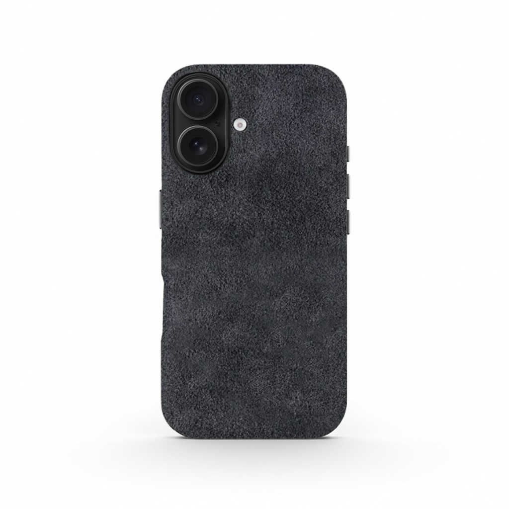 Grey Alcantara Case For iPhone 16 Pro Max