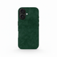 Green Alcantara Case For iPhone 16