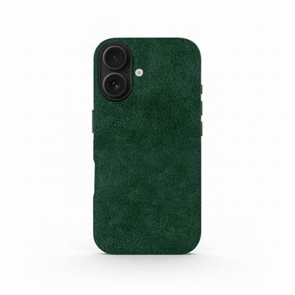 Green Alcantara Case For iPhone 16 Pro Max